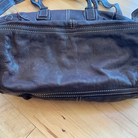 Sissi Rossi brown leather shoulder bag EUC - Picture 5 of 8